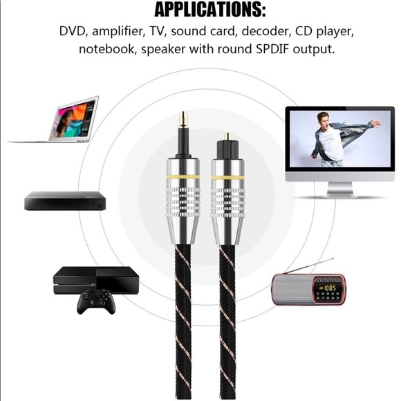 Toslink Optical to Mini Plug 3.5mm Cable - Picture 4 of 7